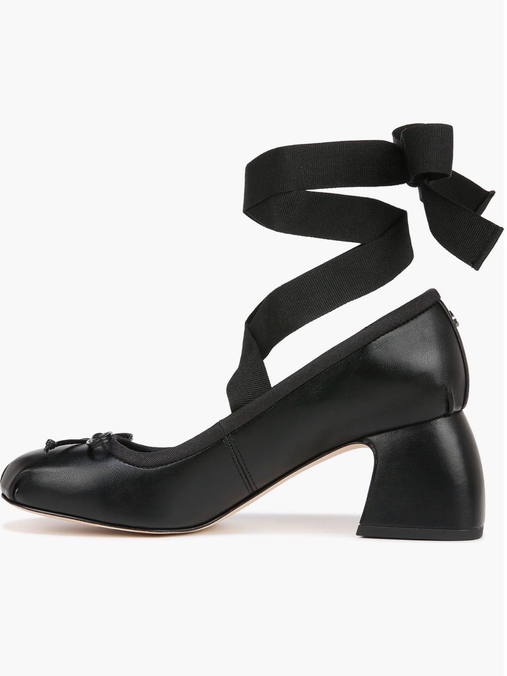 Circus by Sam Edelman Black Ankle-Tie Ballet Block Heel - Picture 3 of 7